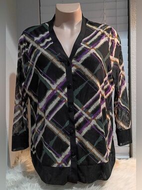 Chico’s 3 Women’s XL/1 Mesh Cardigan